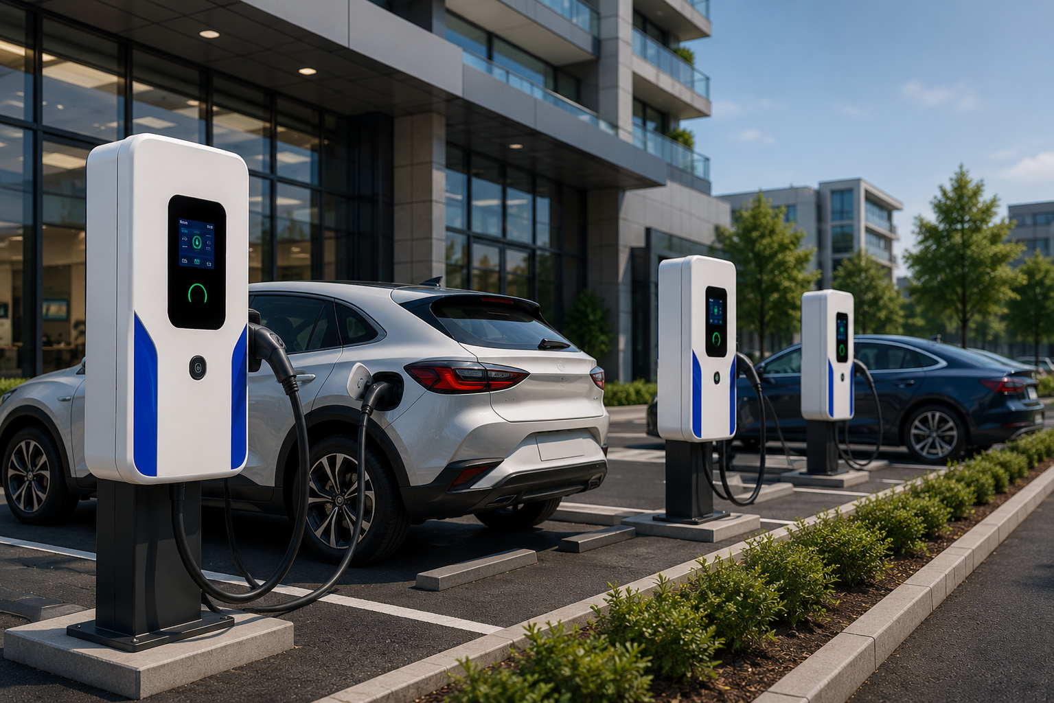 AC EV charging in public and commercial settings