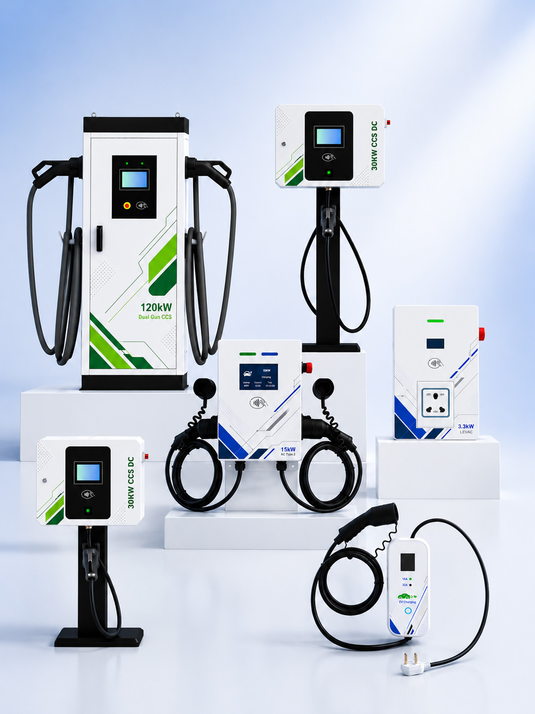 Full range of myPowerExperts EV chargers